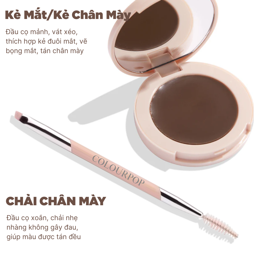 Cọ 2 Đầu Kẻ Sợi Chân Mày Và Chải Mày COLOURPOP Double-Ended Brush CA1